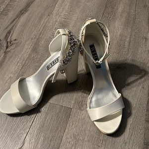 White-Vera Wang Wedding Heels